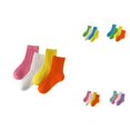 thumbnail image 1 of Kids Cartoon Floor Socks, 4-Pair Thin Breathable Summer Autumn Crew Socks with Ribbed Cuffs, Mid-Calf Solid Cotton Mesh Knit Casual Kids Socks, 1 of 3
