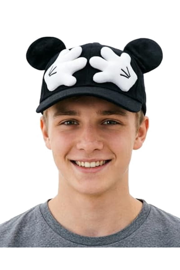 Kids Cartoon Mouse Ears Baseball Cap Adjustable Cotton Sun Hat Parent-Child Matching Hats for Boys Girls Adult