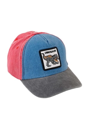 Kids Cartoon Print Baseball Cap Adjustable Summer Sun Hat,Red,2-8 Years