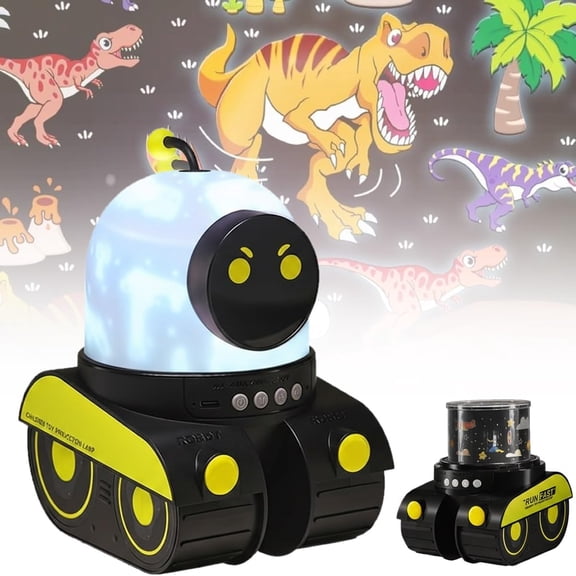 Kids Cartoon Projector Lamp with 21 Image Carousel, 6 Light Colors & 360 Rotation Silent Kids Starry Sky Night Light for Bedroom, Ideal Christmas/Birthday Gift