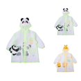 thumbnail image 1 of Kids Cartoon Raincoat with Backpack Cover, Long Hooded Waterproof Rain Jacket for Boys & Girls, Lightweight School Rain Cape for Classroom, School Commute & Rainy Days, 1 of 8