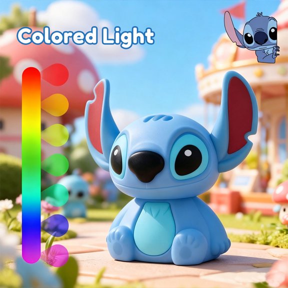 Kids Cartoon Silicone Tap Control Night Light USB Rechargeable Multi‑Color Changing Squeeze Toy Bedside Sleep Lamp