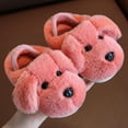 thumbnail image 1 of Kids Cartoon Slippers, Cute 3D Character Plush Indoor Shoes, Warm Cozy Winter Footwear for Toddlers Home Play, 1 of 5