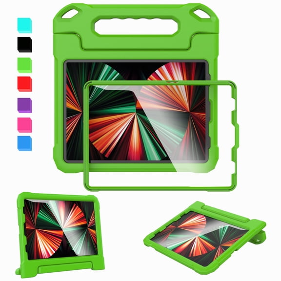 Kids Case for 10.9" iPad Air 5th/4th Generation/iPad Pro 11" 2021/2020/2018 (3rd /2nd /1st Generation) - with Built-in Screen Protector, Shockproof Lightweight Handle Stand Cover