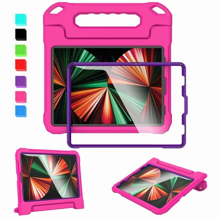 Kids Case for 10.9" iPad Air 5th/4th Generation/iPad Pro 11" 2021/2020/2018 (3rd /2nd /1st Generation) - with Built-in Screen Protector, Shockproof Lightweight Handle Stand Cover