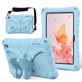 thumbnail image 1 of Kids Case for All-New Fire 7 Tablet (12th Generation, 2022 Release) Latest Model, Cute Butterfly Design Soft EVA Rubber Kicksand Shoulder Strap Lightweight Kids Friendly Case for Girls Boys, Lightblue, 1 of 6