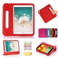 thumbnail image 1 of Kids Case for Apple iPad 10.2 Inch 2021/2020/2019, iPad 9th/8th/7th Generation Case with Rotating Handle/ Stand Lightweight Soft EVA Shockproof Rugged for iPad 10.2 Inch Tablet, Red, 1 of 7