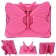 thumbnail image 1 of Kids Case for Apple iPad 6th 5th Gen 2018/2017 / iPad Air 1 2 9.7", Cute Butterfly Rotating Stand Durable Shockproof Kids Friendly Case Cover for Apple iPad 9.7" 2017/2018,Rose, 1 of 6
