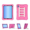 thumbnail image 1 of Kids Case for Apple iPad 6th 5th Generation / iPad Air 1 2 9.7 Inch, Silicone Lightweight Kids Friendly Kickstand Handle Cute Ladder Design Bumper Back Cover for iPad 9.7" 2018/2017,Rose, 1 of 6