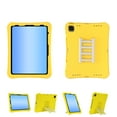 thumbnail image 1 of Kids Case for Apple iPad Pro 11 Inch 2024/2022/2021/2020/2018/ iPad Air 11 2024/ iPad Air 5 4, Lightweight Kids Friendly Kickstand Handle Cute Ladder Design Bumper Back Cover for Girls Boys,Yellow, 1 of 6