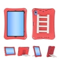 thumbnail image 1 of Kids Case for Apple iPad mini 6th 7th Generation 8.3 Inch, Silicone Lightweight Kids Friendly Kickstand Handle Cute Ladder Design Bumper Back Cover for iPad Mini 6/ iPad Mini 7 (A17 Pro), Red, 1 of 6