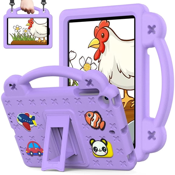 Kids Case for Lenovo Tab M10 HD 2nd Gen (TB-X306X) / Smart Tab M10 HD 2nd Gen (TB-X306F), Kids Girl Shockproof Protective with Pencil Holder, Folding Handle Stand Shoulder Strap