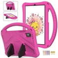 thumbnail image 1 of Kids Case for Lenovo Tab M9 9.0" 2023 with Kickstand/Handle Stand Lightweight Soft EVA Foam Shockproof Silicone Cover Boy Girl for Lenovo Tab M9 9.0" 2023, Rose, 1 of 7