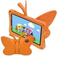 thumbnail image 1 of Kids Case for Onn 8 Inch Tablet Case 2024 Model:100135923, Soft EVA Cute Butterfly Design Kids Friendly Shockproof Stand Anti-Scratch Drop Proof Case for Walmart Onn 8 Inch 2024, Orange, 1 of 6