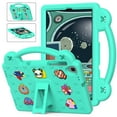 thumbnail image 1 of Kids Case for Samsung Galaxy Tab A 10.1 Inch 2019 (SM-T510/T515),Cute Kids Kawaii Cover 3D Cartoon Handle & Stand Soft Silicone Shockproof Lightweight Rugged Case,Mintgreen, 1 of 8
