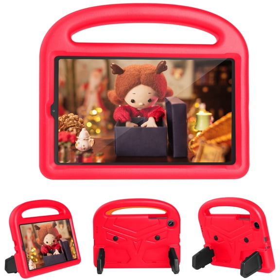 Kids Case for Samsung Galaxy Tab A 8.4" (2020) SM-T307U, Child Safe Shock Proof EVA Rugged Protective Handle Stand Case for Galaxy Tab A 8.4 Inch Tablet Verizon/T-Mobile/AT&T, Red