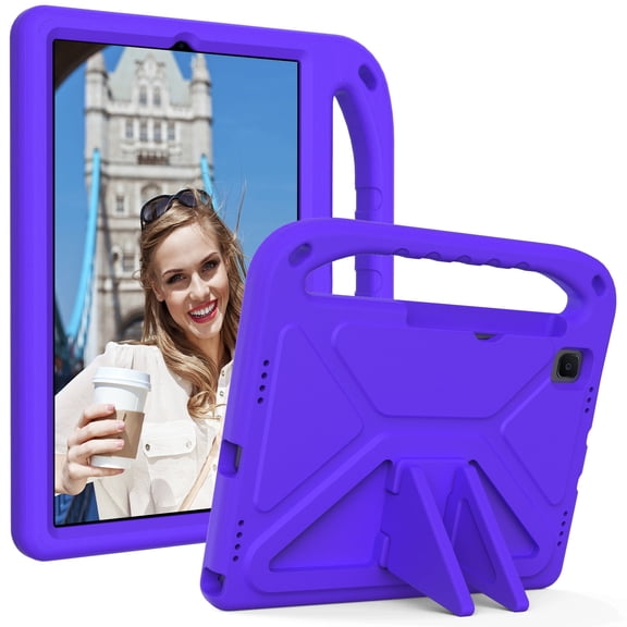 Kids Case for Samsung Galaxy Tab A7 10.4 2020 / Tab S6 Lite 10.4 2020 / Tab S6 10.5 2019 / Tab S5e 10.5 2019 Tablet Lightweight EVA Rubber Shockproof Cover Fit Model SM-T500/P610/T860/T720, Purple