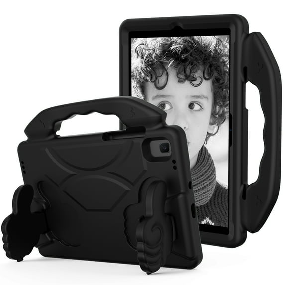 Kids Case for Samsung Galaxy Tab A7 10.4 inch 2020 Tablet, Dteck EVA Foam Lightweight Shockproof Handle Grip Kickstand Protecitve Shell Cover For Galaxy Tab A7 SM-T500/T505/T507,Black