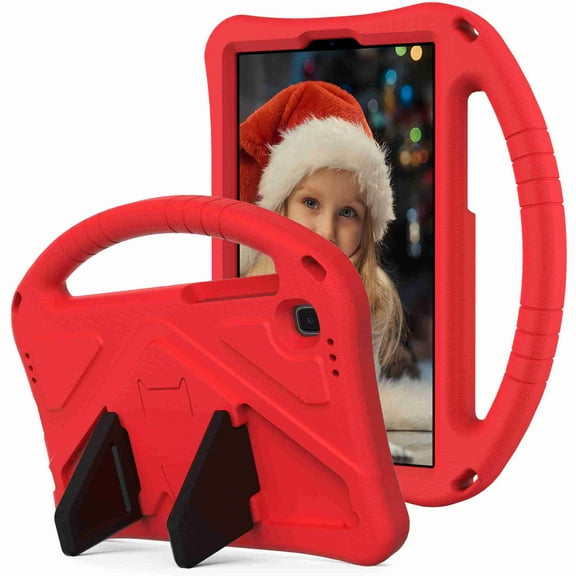 Kids Case for Samsung Galaxy Tab A7 Lite 8.7" Tablet, Dteck Kid-Safe Shock Proof Light EVA Foam Cover Rugged Protective Handle Stand Heavy Duty Case for Galaxy A7 Lite 2021 (SM-T220/T225), Red