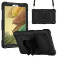 thumbnail image 1 of Kids Case for Samsung Galaxy Tab A7 Lite with Shoulder Strap, Shockproof Light Weight Butterfly Back Wing Stand Cover for Samsung Galaxy Tab A7 Lite 2021 8.7 Inch SM-T220/T225,Black, 1 of 6