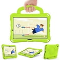 thumbnail image 1 of Kids Case for Samsung Galaxy Tab A8 10.5" Android Tablet 2022 (SM-X200) - Durable Shockproof EVA Plastic Case with Sturdy Stand /Handle, Lightweight Portable Kid-Friendly Cute Football Cover (Green), 1 of 5