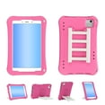 thumbnail image 1 of Kids Case for Samsung Galaxy Tab A9 8.7 Inch SM-X110 X116 X118, Silicone Rotating Kickstand Handle Shockproof Bumper Lightweight Kids Friendly Case Cover for Girls Boys, Rose, 1 of 6