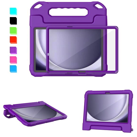Kids Case for Samsung Galaxy Tab A9 Plus 11 Inch 2023 Release Model (SM-X210/X216/X218) Shockproof Protection Case with Built-in Screen Protector Lightweight Handle Stand Tablet Cover