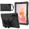 thumbnail image 1 of Kids Case for Samsung Galaxy Tab S9 FE/ Tab S9/ Tab S8/ Tab S7 11 Inch, Cute Butterfly Design Soft EVA Rubber Kicksand Shoulder Strap Lightweight Kids Friendly Washable Case for Girls Boys, Black, 1 of 6