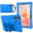 thumbnail image 1 of Kids Case for Samsung Galaxy Tab S9 FE/ Tab S9/ Tab S8/ Tab S7 11 Inch, Cute Butterfly Design Soft EVA Rubber Kicksand Shoulder Strap Lightweight Kids Friendly Washable Case for Girls Boys, Lightblue, 1 of 6