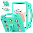 thumbnail image 1 of Kids Case for Walmart Onn 12.1" Tablet Pro 2024 Model:100146663, Onn 12.1" Tablet Pro 2024 Case, Cute DIY Figures Handle Stand Drop Protection Shockproof Case for Boys Girls Children, Mintgreen, 1 of 8