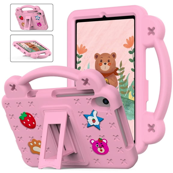 Kids Case for Walmart Onn 8 Inch Tablet 2024 Model (100135923), Onn 8 Inch Case, Kids Friendly Shockproof Cute Design Handle Stand Protective Rugged Tablet Case for Onn 8 inch Gen 4 2024, Pink