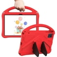 thumbnail image 1 of Kids Case for 2025 Tab 2 10.1", Children Friendly EVA Foam Protective Stand Handle Cover for T-Mobile REVVL Tab 2 10.1 Inch Tablet - Red, 1 of 14