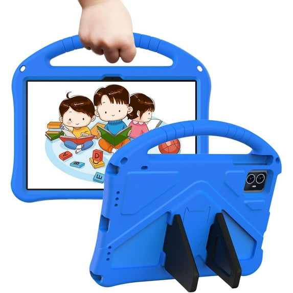Kids Case for 2025 Tab 2 10.1", Children Friendly EVA Foam Protective Stand Handle Cover for T-Mobile Tab 2 10.1 Inch Tablet - Blue