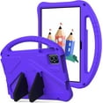 thumbnail image 1 of Kids Case for 2025 Tab 2 10.1", Children Friendly EVA Foam Protective Stand Handle Cover for T-Mobile Tab 2 10.1 Inch Tablet - Purple, 1 of 14