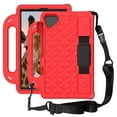 thumbnail image 1 of Kids Case for Lenovo Tab M10 FHD Plus 10.3" 2020, Crossbody Strap Hybrid Rugged Shockproof Kickstand Full Protective Cover, Red, 1 of 5