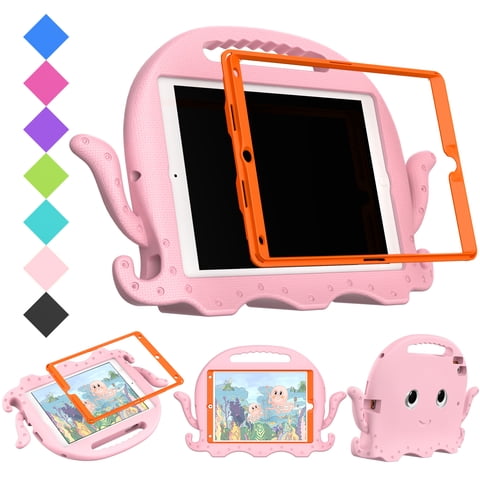 Kids Case for iPad 10.2 inch,iPad 9th Generation Case, iPad 8th Generation Case, iPad 7th Generation Case,Durable Shockproof Protective Handle Stand Kids Case for iPad 10.2 inch 2021/2020/2019,Pink