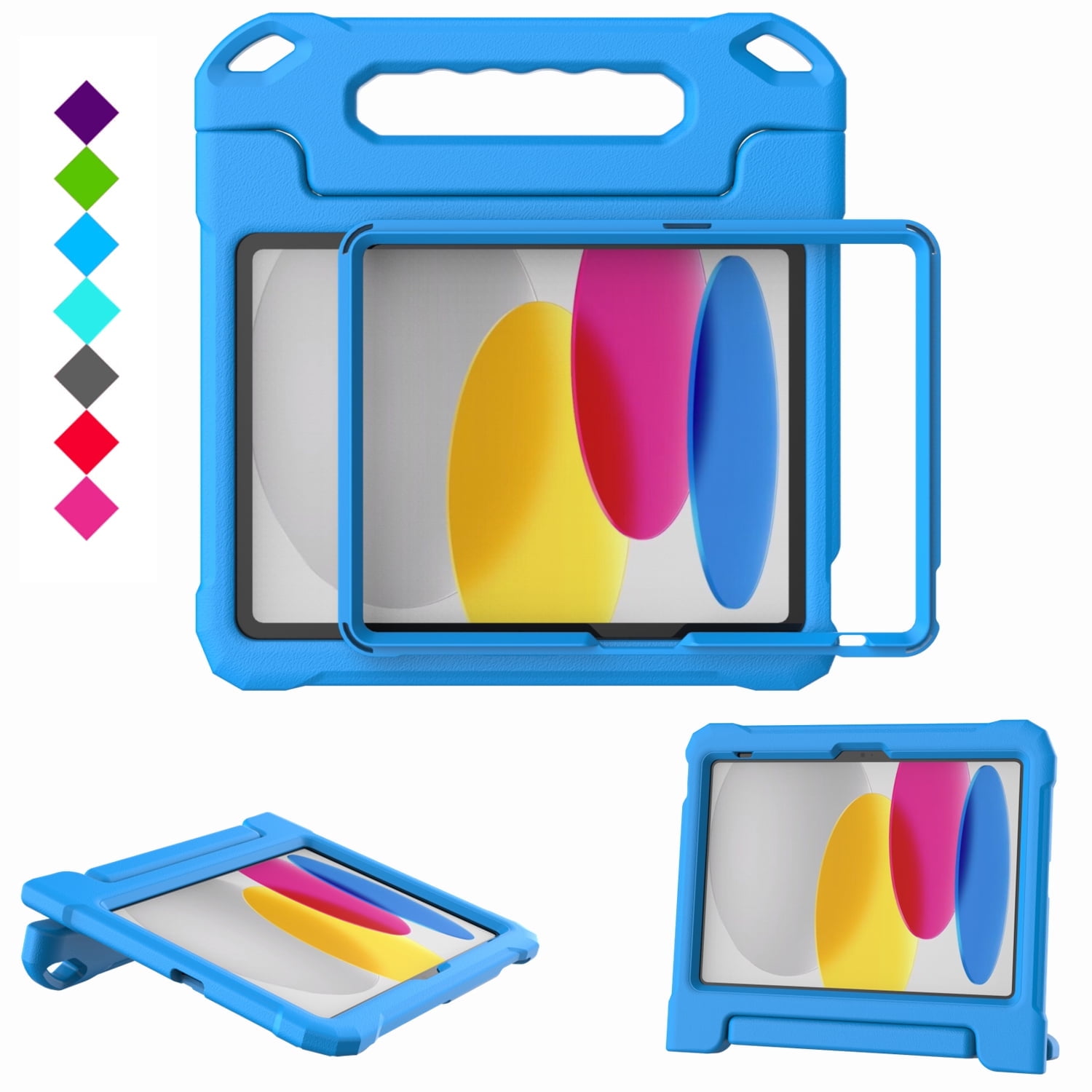 Kids Friendly Shockproof Stand Case For IPad 10th Gen 10.9" & 11th Gen (A16) – EVA Foam