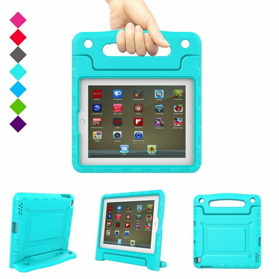 Kids Case for iPad 2 3 4 - Light Weight Shock Proof Convertible Handle Stand Kids Friendly for iPad 2, iPad 3rd Generation/4th Generation Tablet Cover