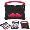thumbnail image 1 of Kids Case For iPad 9th/8th/7th Generation – Soft TPU Military Grade Shockproof Boxing Design Kickstand Cover with Portable Handle & Shoulder Strap - Black, 1 of 8