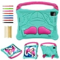 thumbnail image 1 of Kids Case for iPad Air 11" 2024/Pro 11" 2024 2022 2021 2020 2018, for iPad 10th Gen/Air 4/Air 5 Silicone Protective Rugged Case with Shoulder Strap & Handle Grip & Kickstand, Mint, 1 of 8