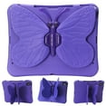 thumbnail image 1 of Kids Case for iPad Air 13-inch M4/M3/M2 (2026/2025/2024) / iPad Pro 13 Inch M4 / iPad Pro 12.9 (2018/2020/2021/2022), Cute Butterfly Rotating Stand Kids Friendly Shockproof Case, Purple, 1 of 6