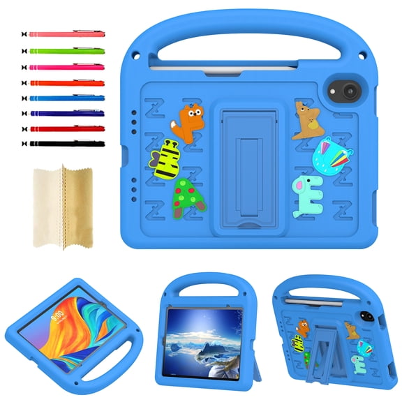 Kids Case for iPad Mini 7 (A17 Pro) 2024 /iPad Mini6 2021, Light Weight Heavy Duty/Shockproof/Drop Proof with Handle/Kickstand, Child Friendly Cover for iPad Mini 7th/6th Gen 8.3inch,
Blue