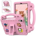 thumbnail image 1 of Kids Case for iPad Mini 7th Gen 8.3" 2024 Tablet Case with Handle & Stand, EVA Foam DIY Cartoon Cute Pattern with Pencil Holder Shockproof Protective Cover for iPad Mini 6th Gen 8.3" 2021, Pink, 1 of 8