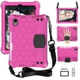 thumbnail image 1 of Kids Case for iPad mini 7th Generation (A17 Pro) 2024 8.3", EVA Cover with Soft Portable Wristband Shockproof Heavy Duty Protection Durable Encasing,with Shoulder Strap for iPad mini 2024 - Rose, 1 of 6