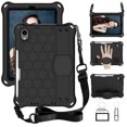 thumbnail image 1 of Kids Case for iPad mini 7th Generation (A17 Pro) 2024 8.3", EVA Cover with Soft Portable Wristband Shockproof Heavy Duty Protection Durable Encasing,with Shoulder Strap for iPad mini 2024 - Black, 1 of 6