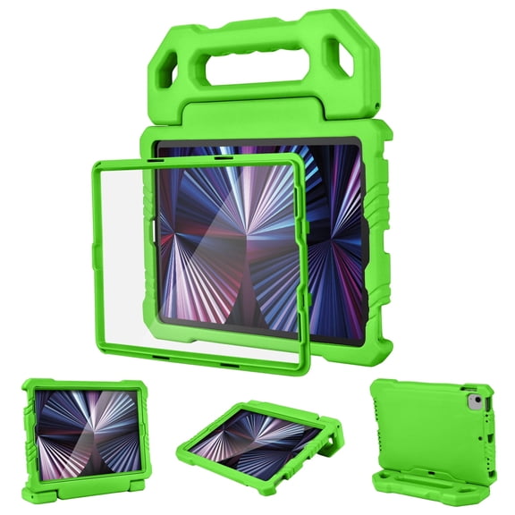 Kids Cases for iPad Pro 11 2022/2021/2020/2018/Air 4th/Air 5th Case, for iPad 10.9 inch case Built-in Screen Protector Shockproof Light Weight Handle Convertible Stand Cover