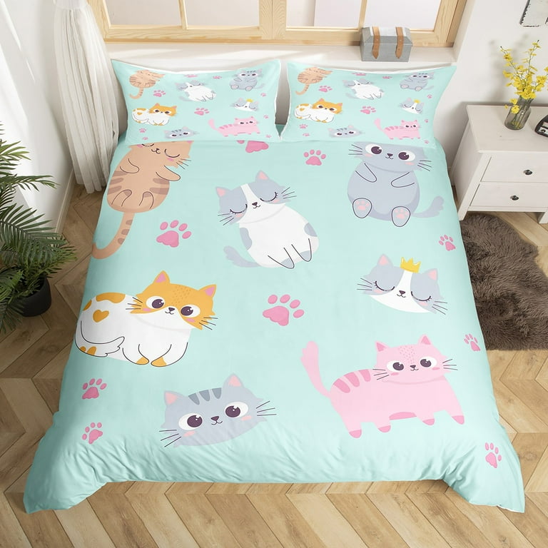 New Linen Cartoon Cat Pillow New Linen Cartoon Cat Pillow