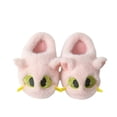 thumbnail image 1 of Kids Cat Plush Slippers, Winter Warm Cartoon Slip On House Slippers, Thick Non Slip Sole Indoor Bedroom Slippers for Girls Boys 5-13 Years, 1 of 8
