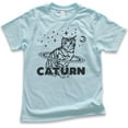 thumbnail image 1 of Kids Caturn Shirt, Youth Kids Boy Girl T-Shirt, Cat T-shirt, Kitten Shirt, Cat Lover Shirt, Light Blue, X-Large, 1 of 4
