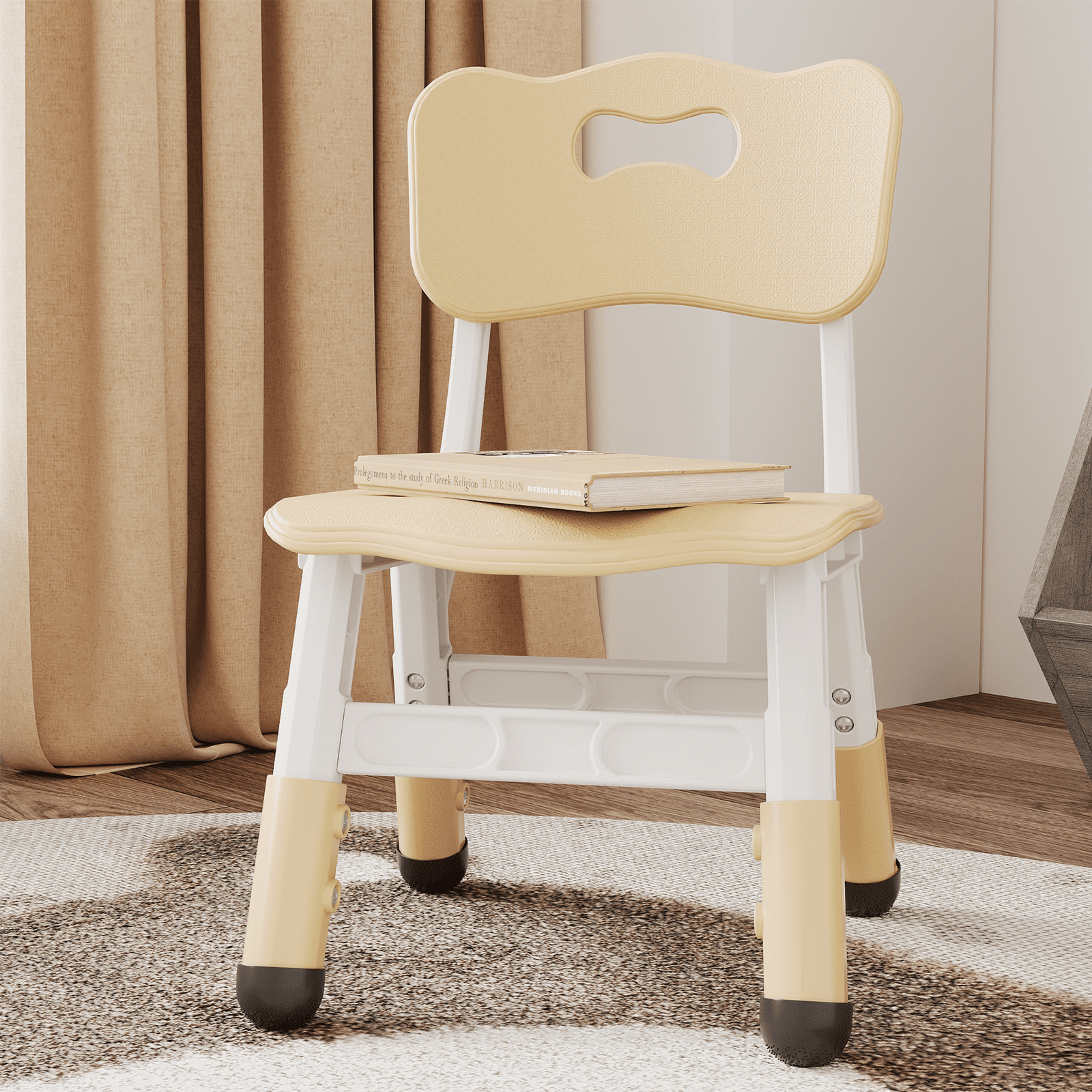 Kids Chair Set of 2 with Height Adjustable Chair, Plastic Toddler Chairs for Children Boys Girls, Kids Hammock Chair, Booster Chairs for Toddlers